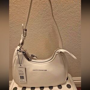 French Connection Cream Shoulder Bag